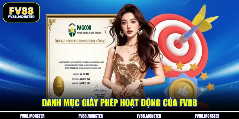 Danh mục giấy phép hoạt động của FV88